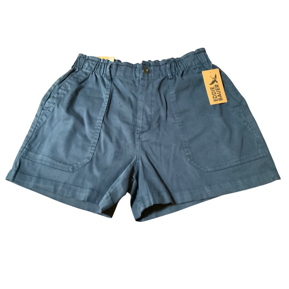 Eddie Bauer Womens Everyday Utility Shorts Blue Medium NWT